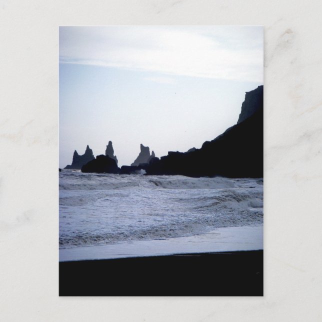 Carte Postale Black Beach (Devant)