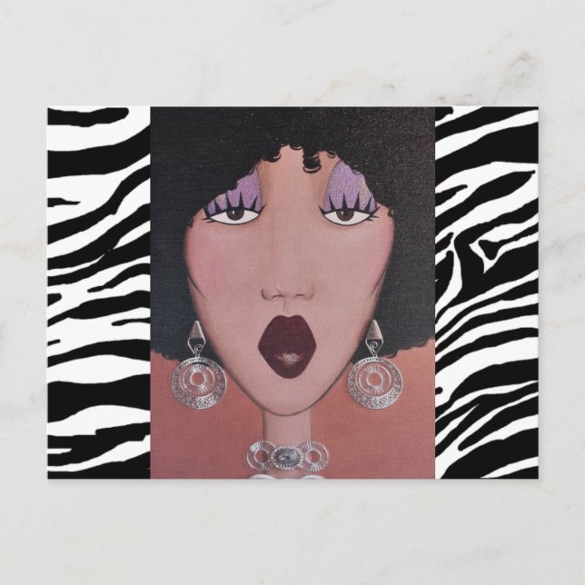 Carte postale « Black Beauty Diva » (Devant)