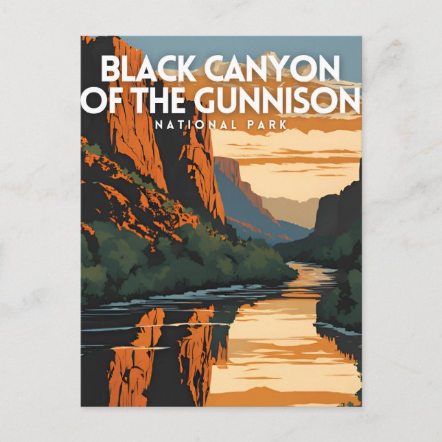 Carte Postale Black Canyon of the Gunnison National Park Travel (Devant)