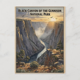 Carte Postale Black Canyon of the Gunnison Voyage Rétro