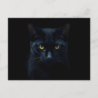Carte Postale Black Cat