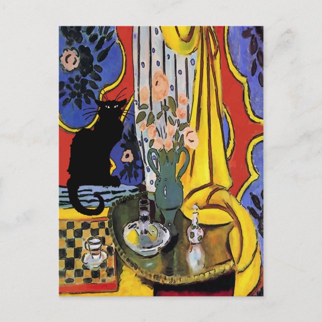 Carte Postale Black Cat Still Life (Devant)