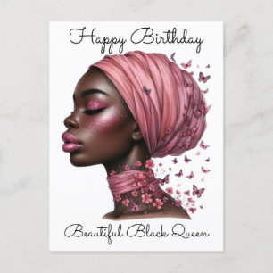 Carte Postale Black Girl Magic Anniversaire Sista Melanin Femme