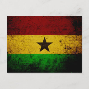Carte Postale Black Grunge Ghana