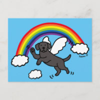Black Labrador Guardian Angel (Rainbow Bridge)
