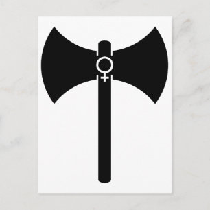 Carte Postale Black Labrys