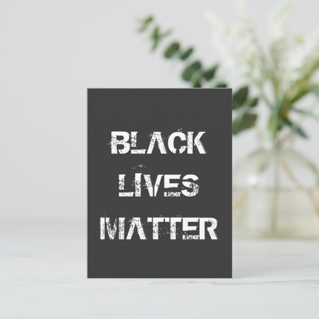 Carte postale - BLACK LIVES IMPORTE (Debout devant)