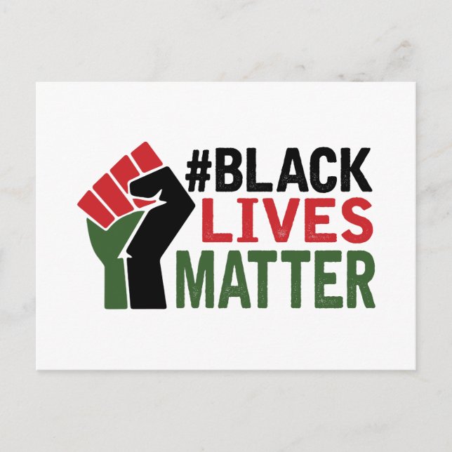 Carte Postale #Black Lives Matt (Devant)
