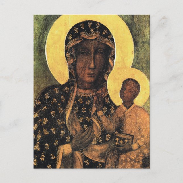 Carte Postale Black Madonna Pologne Notre Dame de Czestochowa im (Devant)