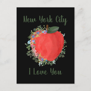 Carte Postale Black New York City Je T'AIME Grosse Pomme