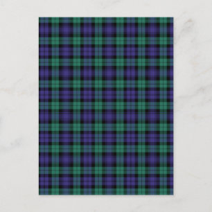 Carte Postale Black Watch Scottish Tartan