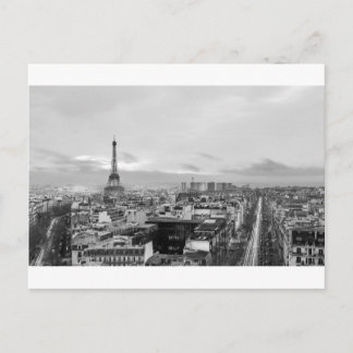 Carte Postale Black&White: Eiffel Tower, Paris, France