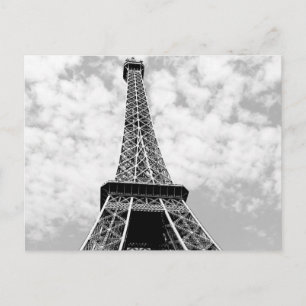 Carte Postale Black & White Vintage Paris Tour Eiffel