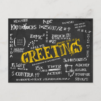 Carte Postale Blackboard du Dorm