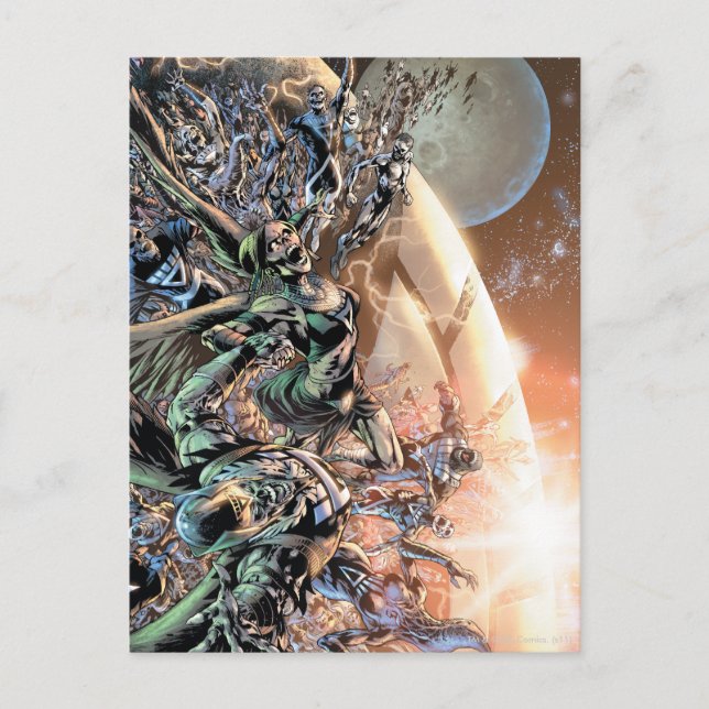 Carte Postale Blackest Night Group et Moon (Devant)