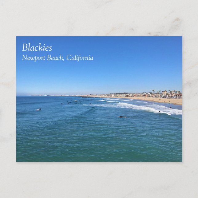Carte Postale Blackies, Newport Beach, Californie (Devant)
