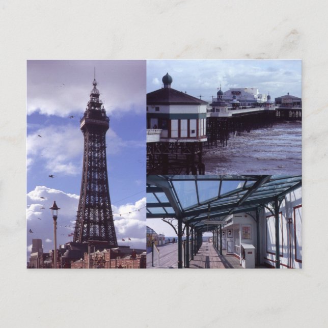 Carte Postale Blackpool 3 images (Devant)
