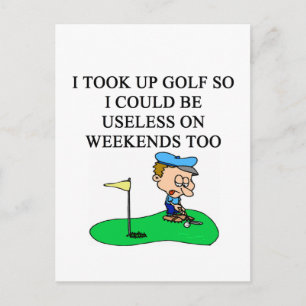 Carte Postale blague de golfeur de GOLF