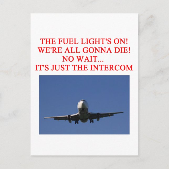 Carte Postale blague de la compagnie PILOT (Devant)