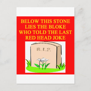 Carte Postale blague REDHEAD