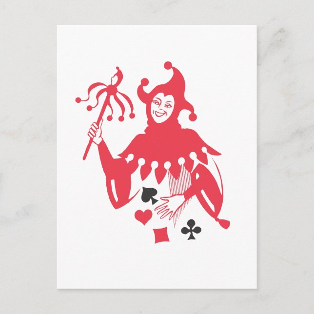 Carte Postale Blague rouge (Devant)