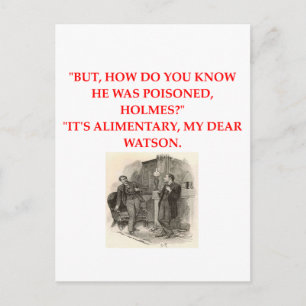 Carte Postale blague sherlock holmes