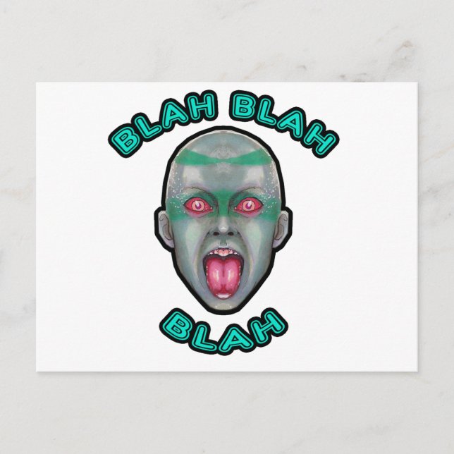 CARTE POSTALE BLAHBLAHBLAH (Devant)