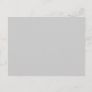 Carte Postale Blanc gris solide moderne