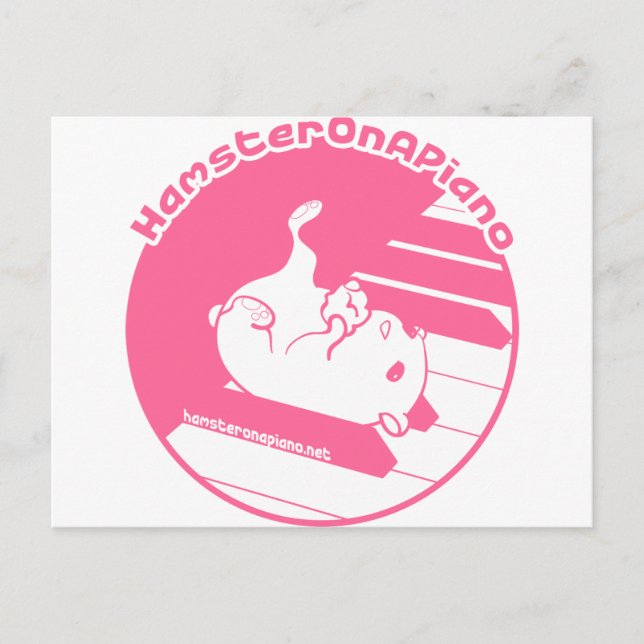 Carte Postale blanc rose (Devant)