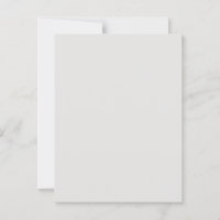 Carte postale blanche en platine personnalisée