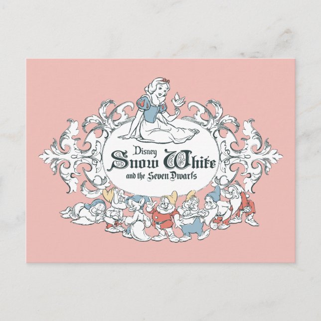 Carte Postale Blanche-Neige et les sept nains | La justice de to (Devant)