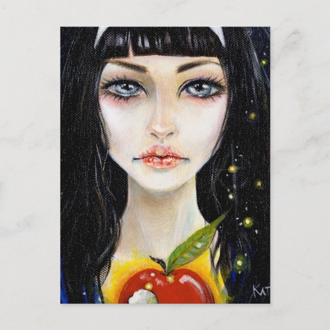 Carte postale Blanche Neige et Poison Apple (Devant)