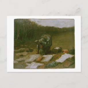 Carte Postale Blanchiment d'une femme paysanne, Vincent van Gogh
