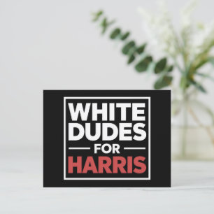 Carte Postale Blancs Pour Kamala-Harris Présidente 2024