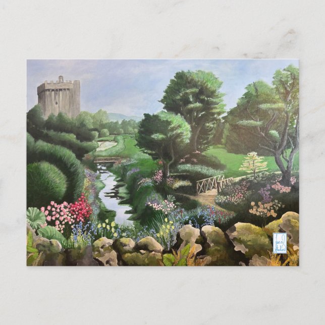Carte Postale Blarney Castle Gardens Irlande (Devant)