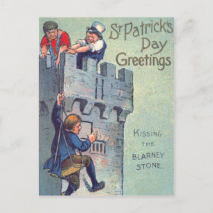 Carte Postale Blarney Castle Stone Kissing
