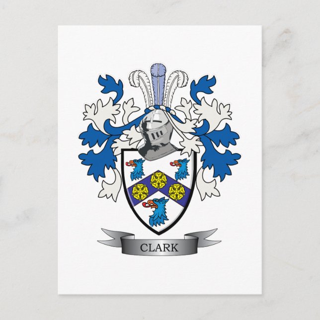 Carte Postale Blason de Clark (Devant)