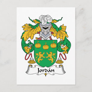 Carte Postale Blason de la famille Jordan