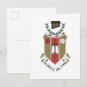 Carte Postale Blason de la Fraternité musicale Sigma Alpha Iota
