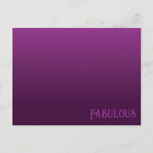 Carte postale Blé de fourrure violet (Devant)