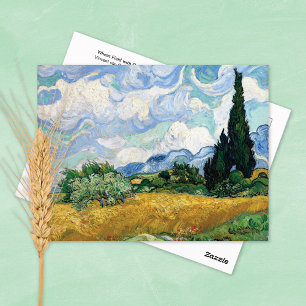 Carte Postale Blé Field Cyprès Vincent van Gogh