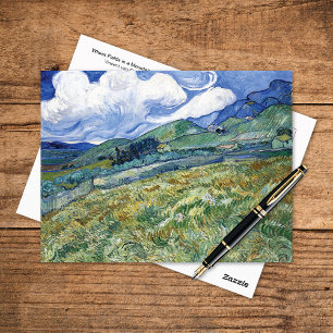 Carte Postale Blé Fields Mountains Vincent van Gogh