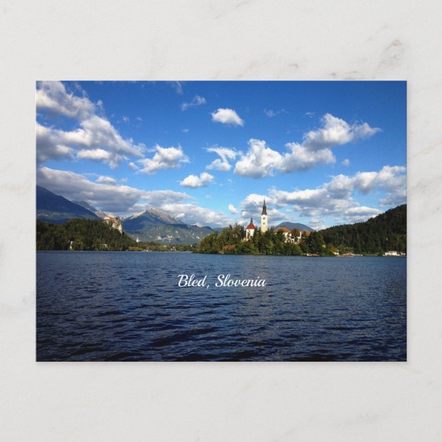 Carte Postale Bled, Slovénie—photo de paysage (Devant)