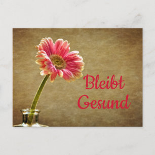 Carte Postale Bleibt Gesund -