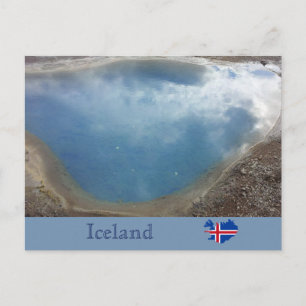 Carte Postale Blesi Hot Spring, Haukadalur, Islande