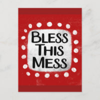 Carte postale Bless This Mess