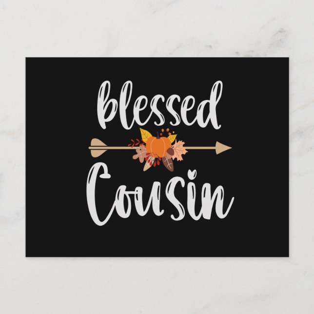 Carte Postale Blessé Cousin Cute Famille Chute Idée Cadeau (Devant)