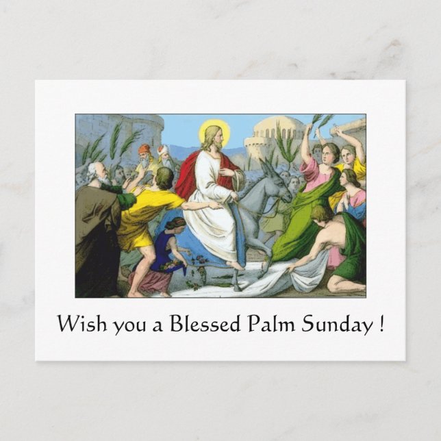 Carte Postale Blessed Palm Sunday (Devant)