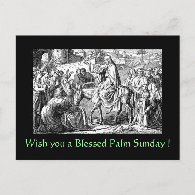 Carte Postale Blessed Palm Sunday (Devant)