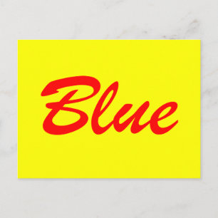 Carte Postale Bleu